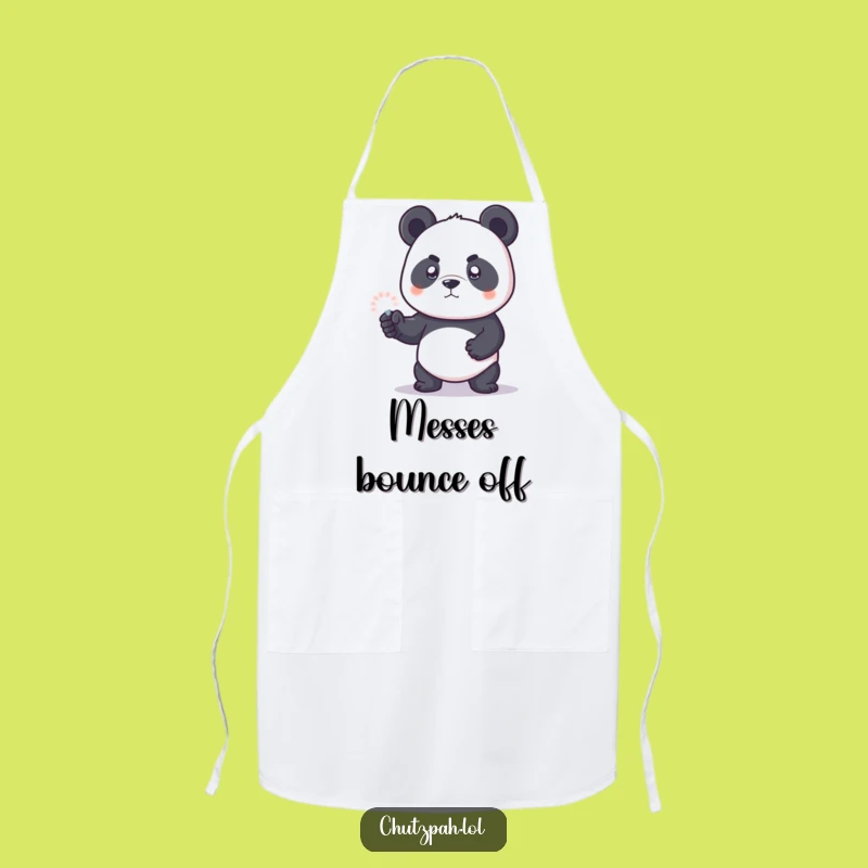 Funny Panda Force Field Apron - Cute Kitchen Wear, Perfect Humorous Gift