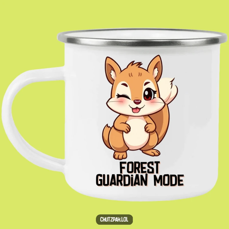 Funny Squirrel Ground Camping Mug - Durable Mischievous Cup, Perfect Humorous Gift