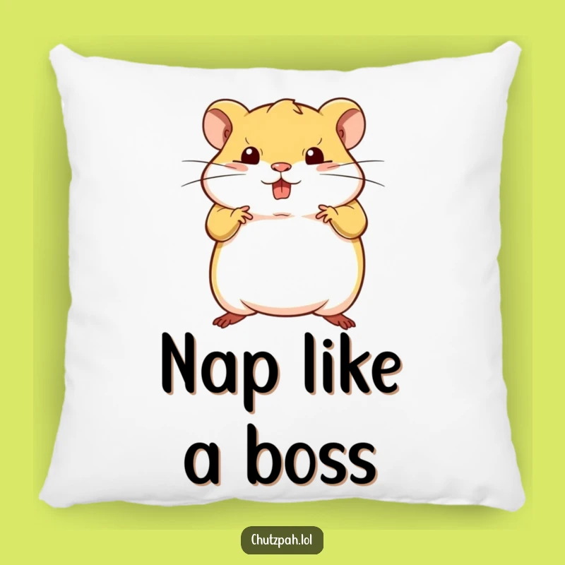 Funny Hamster Pose Pillow - Soft Tiny Animal Cushion, Perfect Humorous Gift