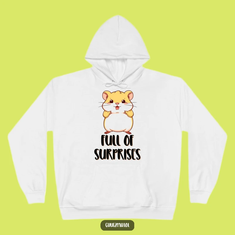 Funny Hamster Pose Hoodie - Cozy Tiny Animal Sweatshirt, Perfect Humorous Gift