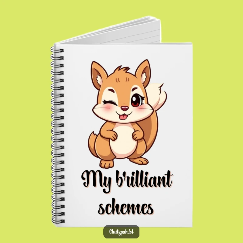 Funny Squirrel Ground Notebook - Mischievous Journal, Perfect Humorous Gift