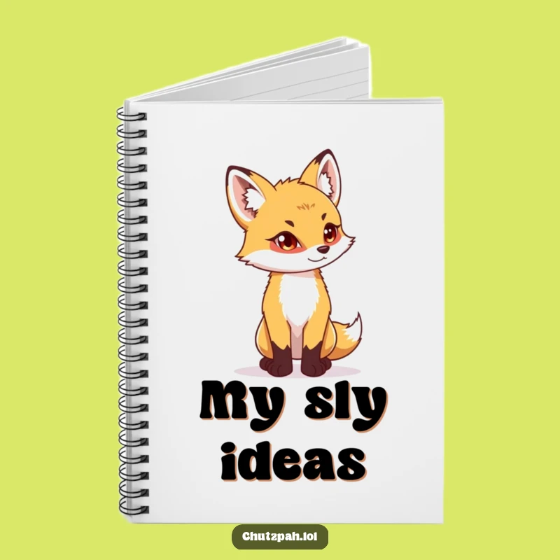 Funny Fox Cub Determination Notebook - Playful Journal, Perfect Humorous Gift