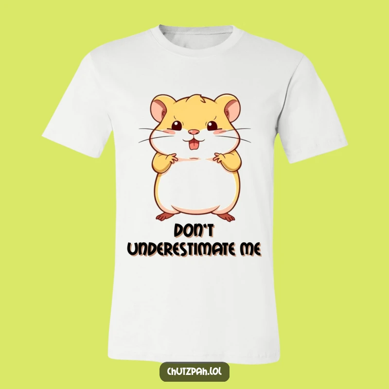 Funny Hamster Pose T-Shirt - Bold Tiny Animal Graphic Tee, Perfect Gift